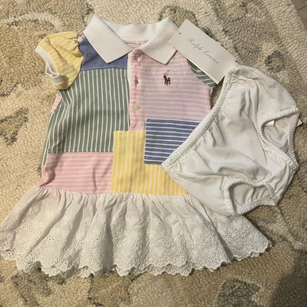 Ralph Lauren Multicolor Patchwork Kids Dress